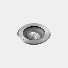 Lámpara Empotrable de suelo IP65-IP67 Gea Cob 185mm LED 17.6 Blanco cálido - 3000K DALI-2 Acero inoxidable AISI 316 1630lm LedsC