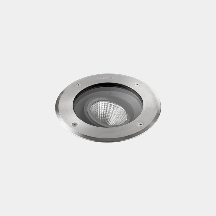 Lámpara Empotrable de suelo IP65-IP67 Gea Cob 185mm LED 17.6 Blanco cálido - 3000K DALI-2 Acero inoxidable AISI 316 1630lm LedsC