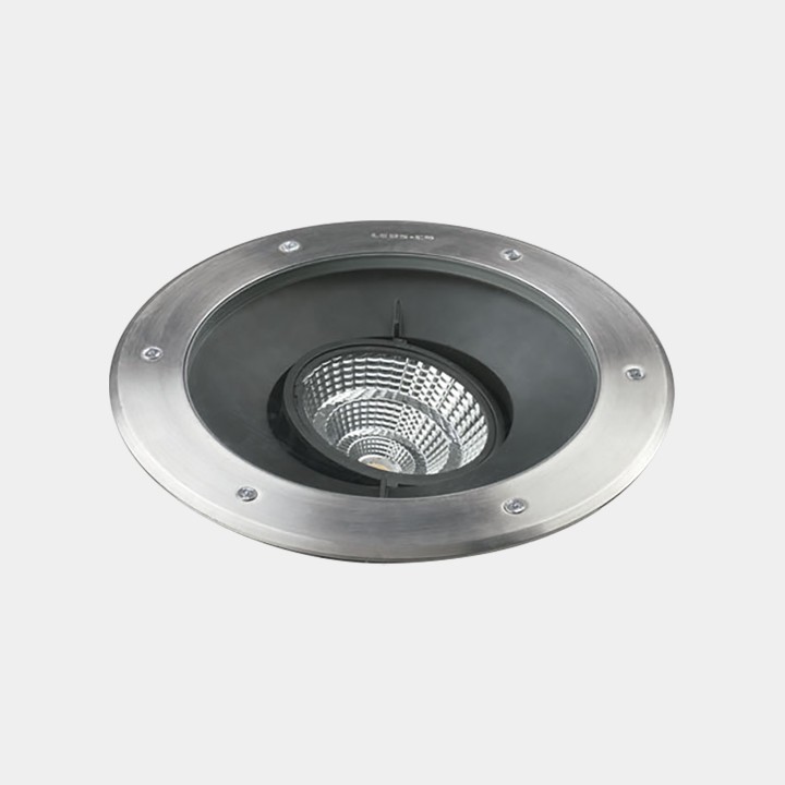 Lámpara Empotrable de suelo IP65-IP67 Gea Cob 300mm LED 35 Blanco cálido - 3000K DALI-2 Acero inoxidable AISI 316 3681lm LedsC4 