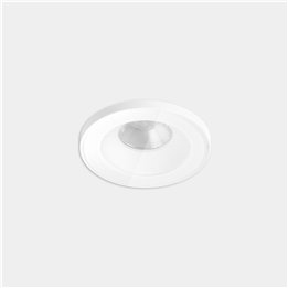 Downlight Play IP65 Glass Round Fixed 8.5 Blanco cálido - 2700K CRI 90 8º Blanco IN IP20 / OUT IP65 511lm LedsC4 AG43-P7V9S1BB14