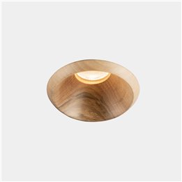 Downlight Play Raw Walnut 10.5 Blanco cálido - 2700K CRI 90 7.3º ON-OFF Madera nogal IN IP20 / OUT IP54 492lm LedsC4 AG59-P7V9S1
