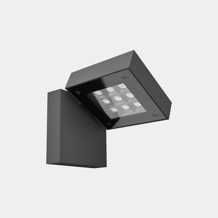 Aplique IP66 Modis Simple LED LED 18.3W Blanco cálido - 3000K DALI-2/PUSH Gris urbano 1184lm Leds C4 AS11-18W9S3DSZ5
