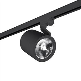Lampara PROYECTOR ACTION 1 x GU10 15W  NEGRO Leds C4
