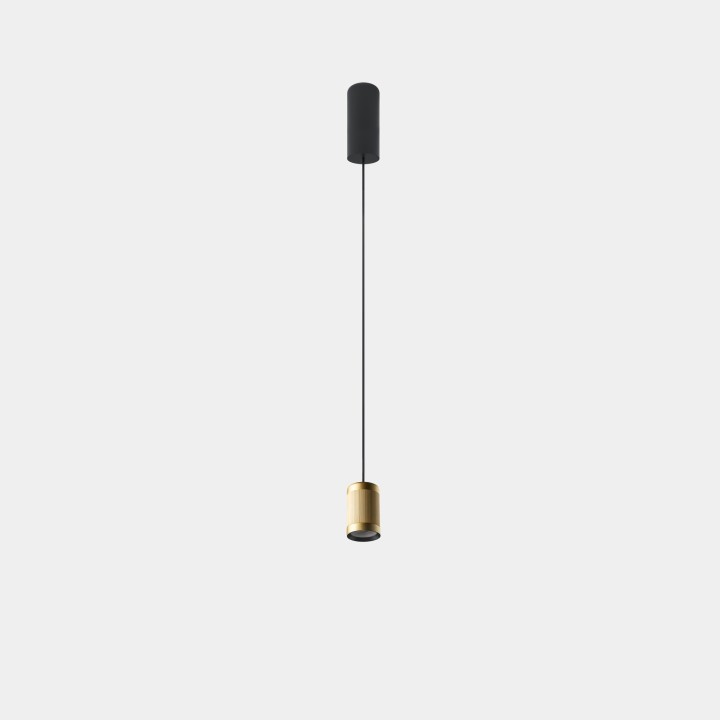Lámpara Colgante Iris Pendant Surface Big Hoop 12.6 Blanco cálido - 3000K CRI 90 ON-OFF Negro/Oro/Transparente IP20 1351lm LedsC