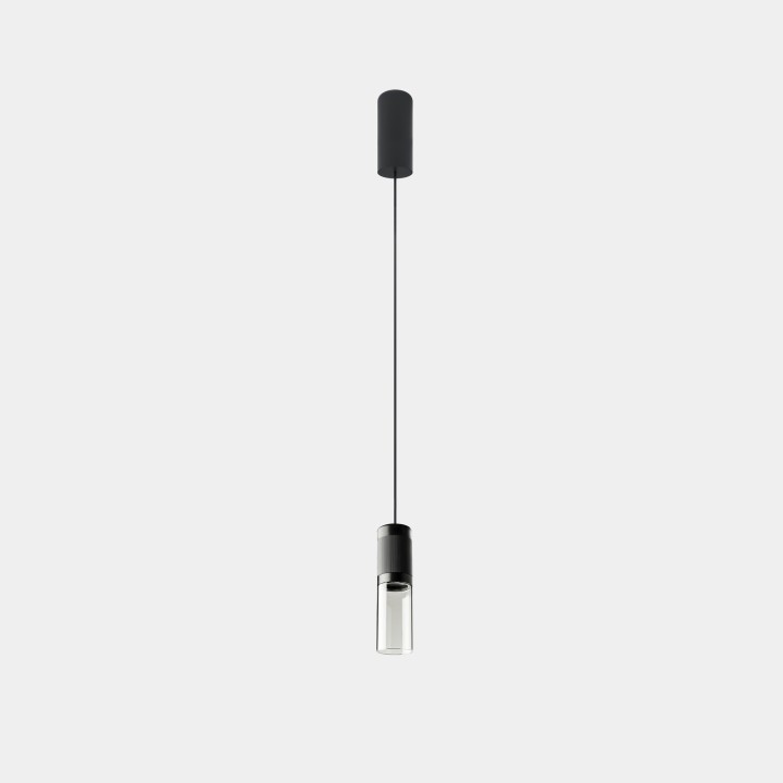 Lámpara Colgante Iris Pendant Surface Big Pipe 12.5 Blanco cálido - 3000K CRI 90 DALI-2 Negro IP20 952lm LedsC4 AV26-12W9Z3DS60