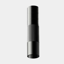 Plafon Iris Ceiling Surface Big Visual Comfort 12.5 Blanco cálido - 2700K CRI 90 ON-OFF Negro IP23 575lm LedsC4 AV27-12V9V3OS60