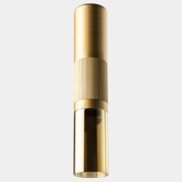 Plafon Iris Ceiling Surface Big Pipe 18.1 Blanco cálido - 2700K CRI 90 DALI-2 Oro/Oro/Oro IP23 1236lm LedsC4 AV27-18V9Z3DSO3