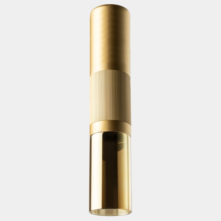 Plafon Iris Ceiling Surface Big Pipe 18.1 Blanco cálido - 2700K CRI 90 DALI-2 Oro/Oro/Oro IP23 1236lm LedsC4 AV27-18V9Z3DSO3