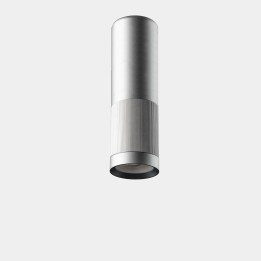 Plafon Iris Ceiling Surface Big Hoop 18.1 Blanco cálido - 3000K CRI 90 DALI-2 Gris/Gris/Transparente IP23 1835lm LedsC4 AV27-18W