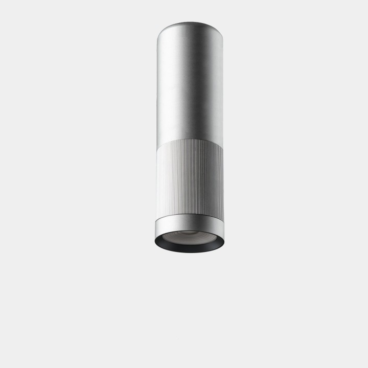 Plafon Iris Ceiling Surface Big Hoop 18.1 Blanco cálido - 3000K CRI 90 DALI-2 Gris/Gris/Transparente IP23 2002lm LedsC4 AV27-18W