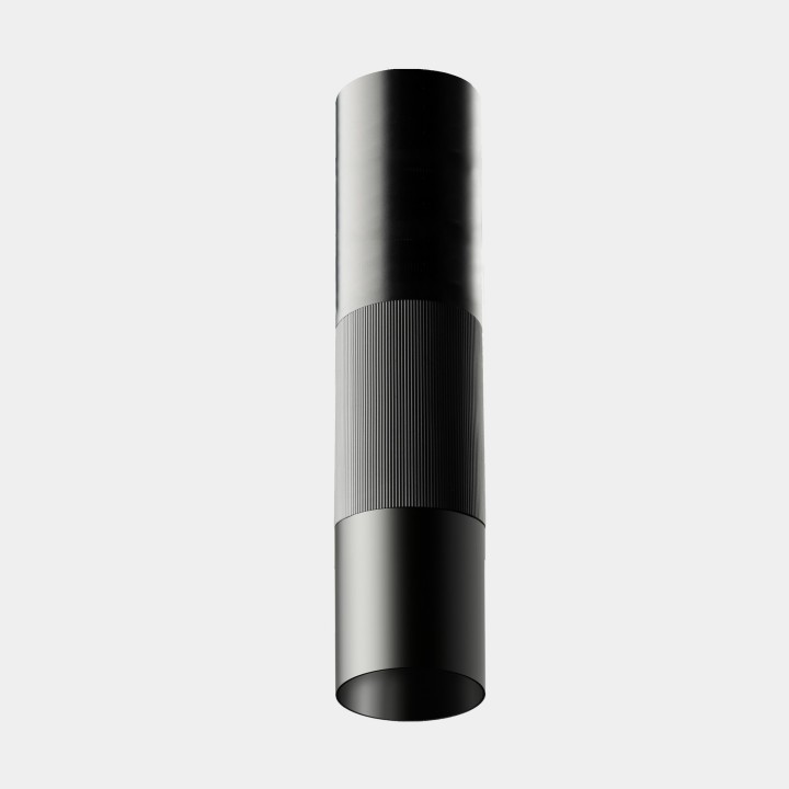 Plafon Iris Ceiling Surface Big Visual Comfort 18.1 Blanco cálido - 3000K CRI 90 ON-OFF Negro IP23 828lm LedsC4 AV27-18W9V3OS60