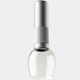 Plafon Iris Ceiling Surface Big Glass 6.3 Blanco cálido - 2700K CRI 90 ON-OFF Gris/Gris/Transparente IP23 383lm LedsC4 AV27-P6V9