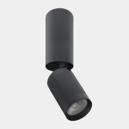Proyector Iris Spotlight Surface Big Hoop 12.6 Blanco cálido - 2700K CRI 90 30º DALI-2 Negro 1256lm LedsC4 AV28-12V9U2DS60