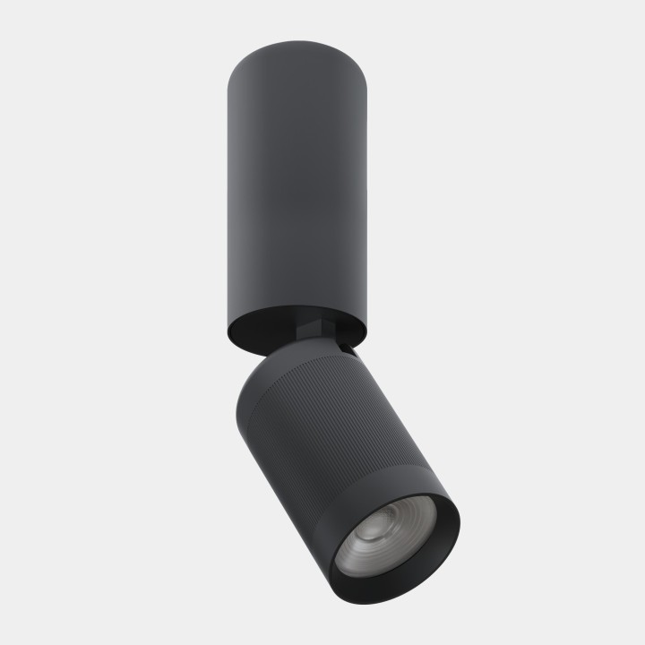 Proyector Iris Spotlight Surface Big Hoop 12.6 Blanco cálido - 2700K CRI 90 30º DALI-2 Negro 1256lm LedsC4 AV28-12V9U2DS60