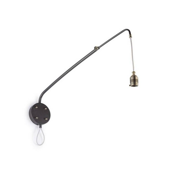 Lampara APLIQUE VINTAGE 1 x LED CREE 8,3W  MARRON OSCURO Leds C4