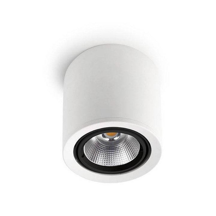 Lampara PLAFON EXIT 1 x GU10   BLANCO NEGRO Leds C4