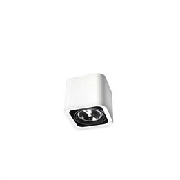 Lampara PLAFON BACO 1 x G53 MAX. 15W  BLANCO NEGRO Leds C4
