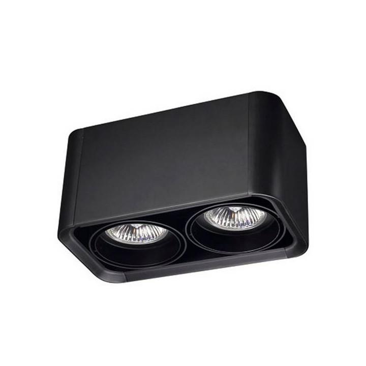 Lampara PLAFON BACO 2 x G53 MAX. 15W  NEGRO NEGRO Leds C4