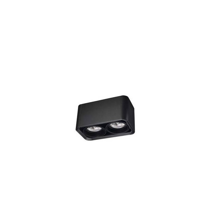 Lampara PLAFON BACO 2 x GU5.3 MAX. 5W  NEGRO NEGRO Leds C4