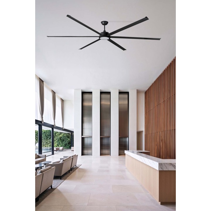 Faro ROTTERDAM 30 XXL LED Ventilador negro