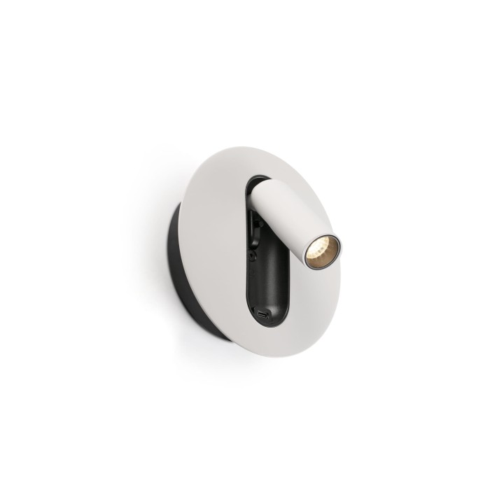 Faro TIMIT USB C Aplique lector blanco