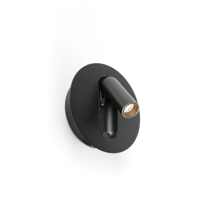 Faro TIMIT USB C Aplique lector negro