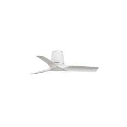 Faro HEY TUB S Ventilador blanco/madera clara DC