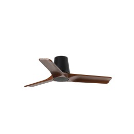 Faro HEYWOOD TUB S Ventilador negro/nogal