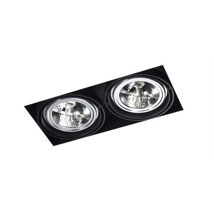 Lampara EMPOTRABLE DE TECHO MULTIDIR 2 x G53 MAX.100W  NEG Leds C4