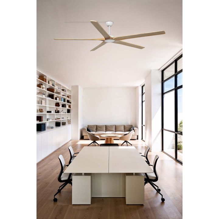 Faro BIGWOOD 20 XL Ventilador blanco/pino