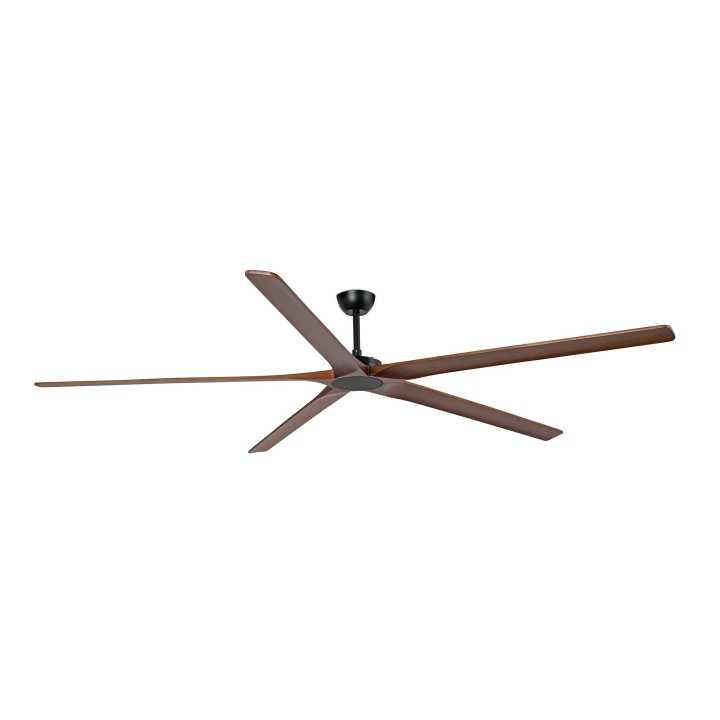 Faro BIGWOOD 24 XXL Ventilador negro/nogal