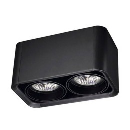 Lampara PLAFON BACO 2 x G53 MAX. 75W  NEGRO NEGRO Leds C4