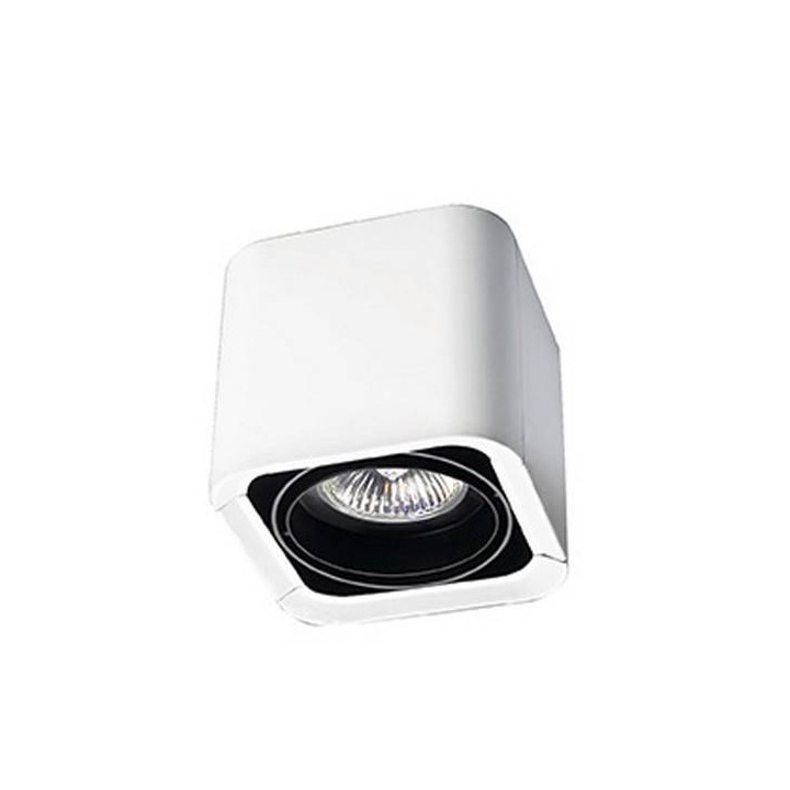 Lampara PLAFON BACO 1 x GU5.3 MAX. 50W  BLANCO NEGRO Leds C4
