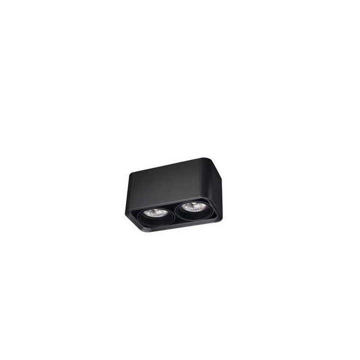 Lampara PLAFON BACO 2 x GU5.3 MAX. 50W  NEGRO NEGRO Leds C4