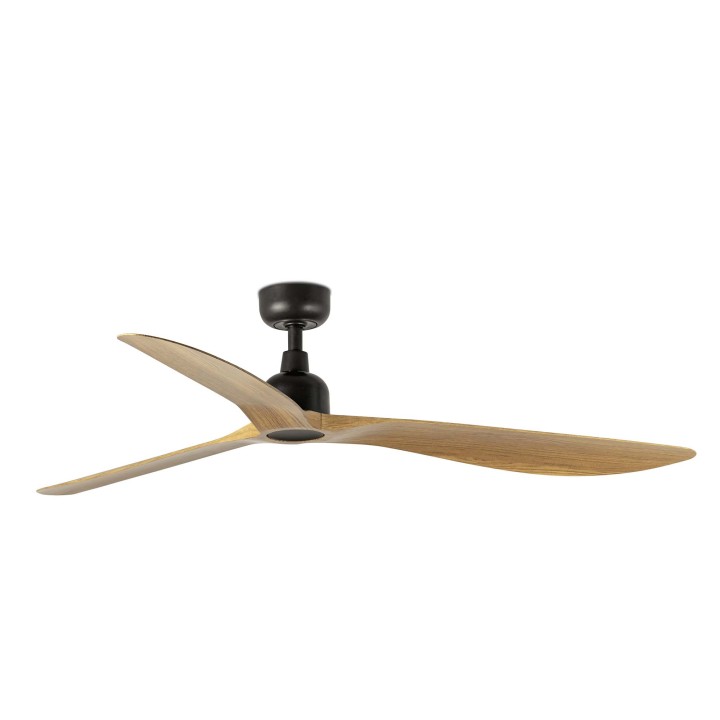 Faro OUTWOOD L Ventilador marrón/madera roble IP44