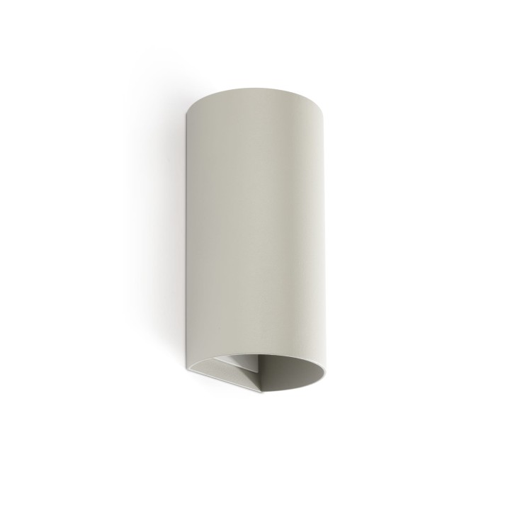 Faro SOLE 2L Aplique redondo gris