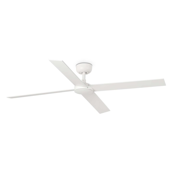 Faro RUDDER L 4 Ventilador blanco/fresno