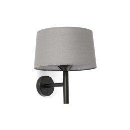 Faro WINDSOR Aplique negro/gris