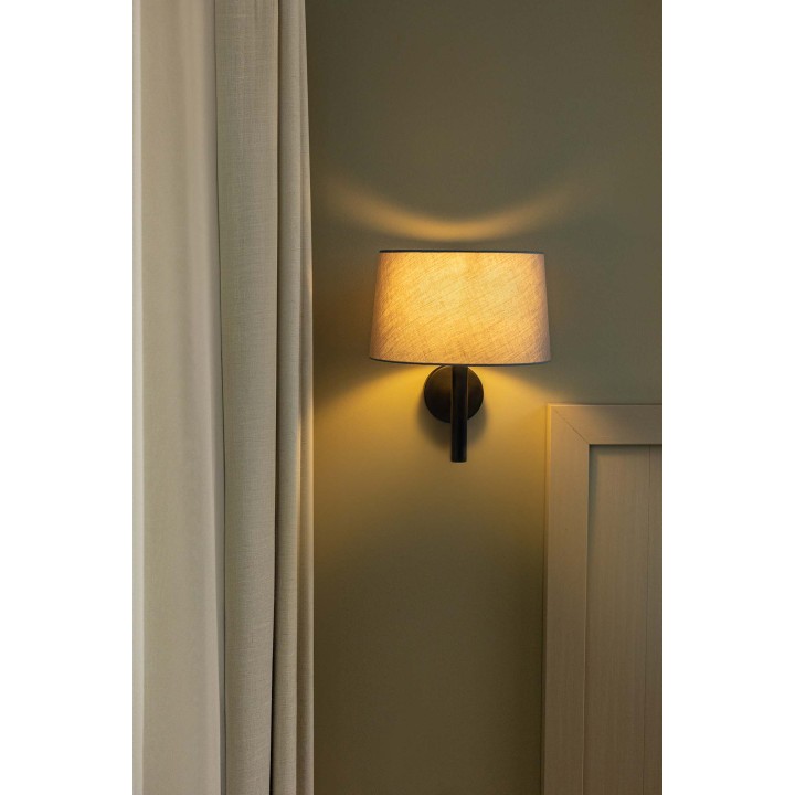 Faro WINDSOR Aplique negro/gris