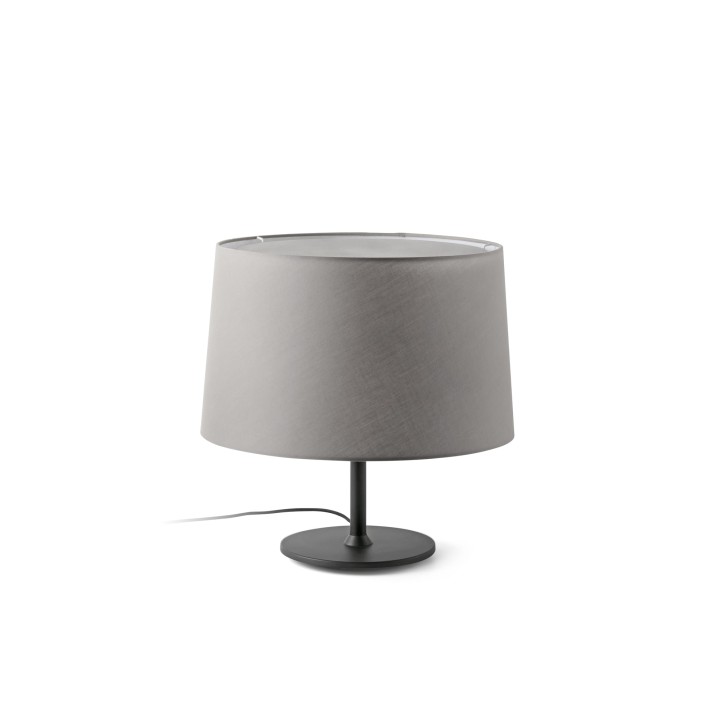 Faro WINDSOR Sobremesa negra/gris