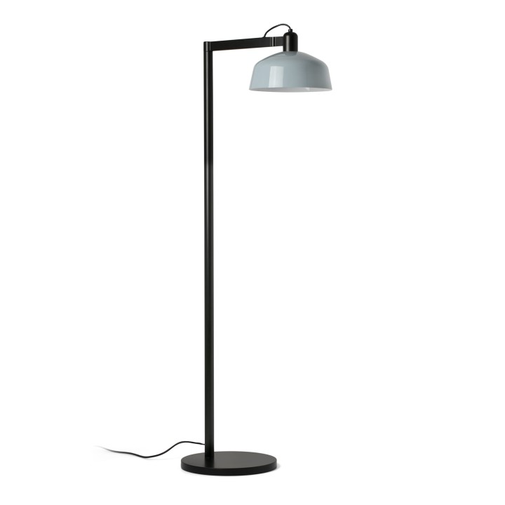 Faro TATAWIN Lámpara metal de pie azul grisáceo
