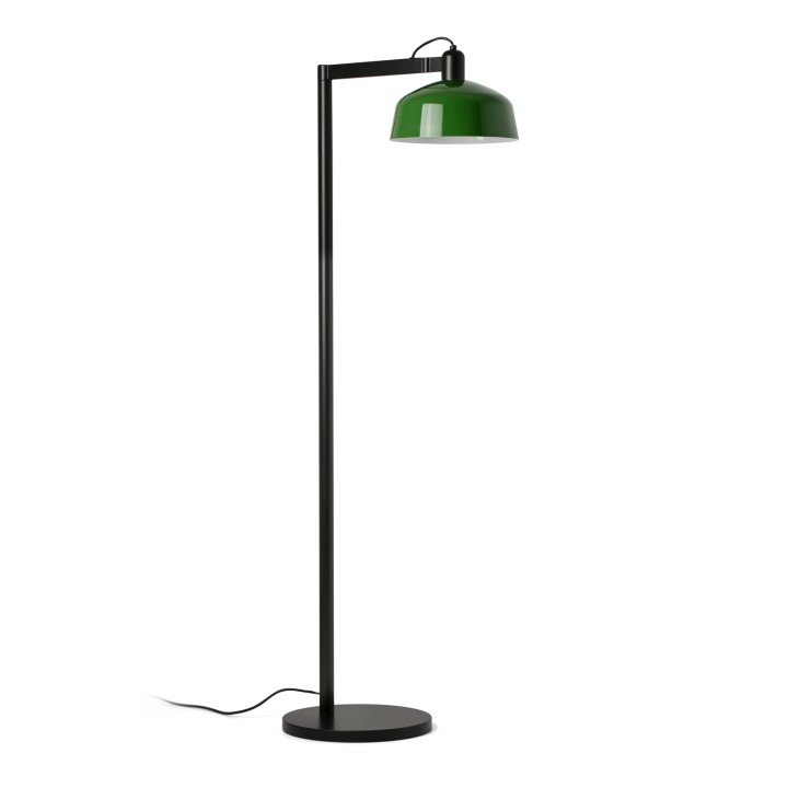 Faro TATAWIN Lámpara metal pie de salón verde
