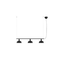 Faro TATAWIN S metal 3L Colgante negra
