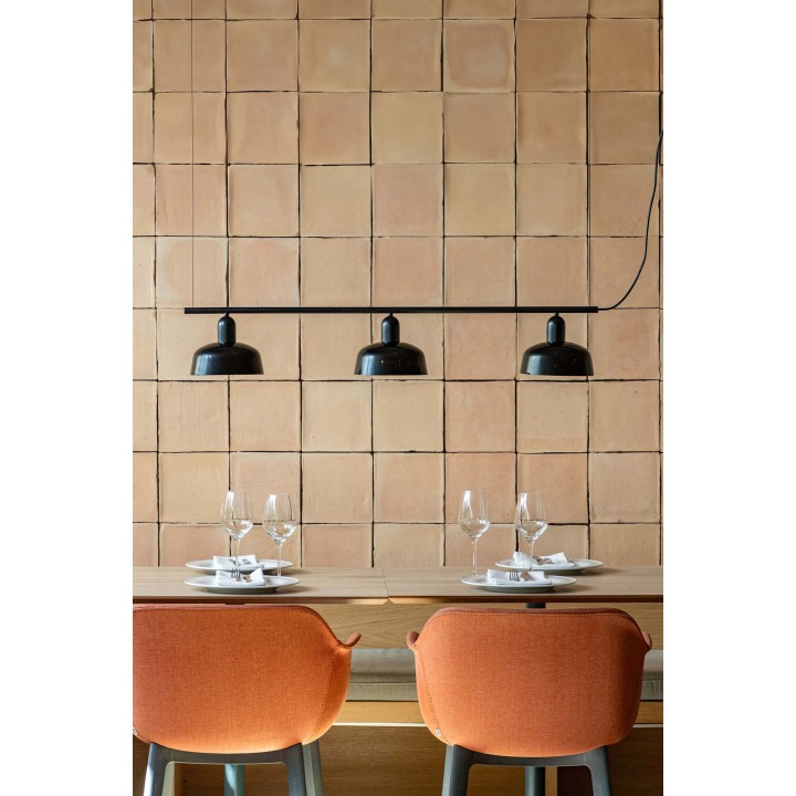 Faro TATAWIN S metal 3L Colgante negra