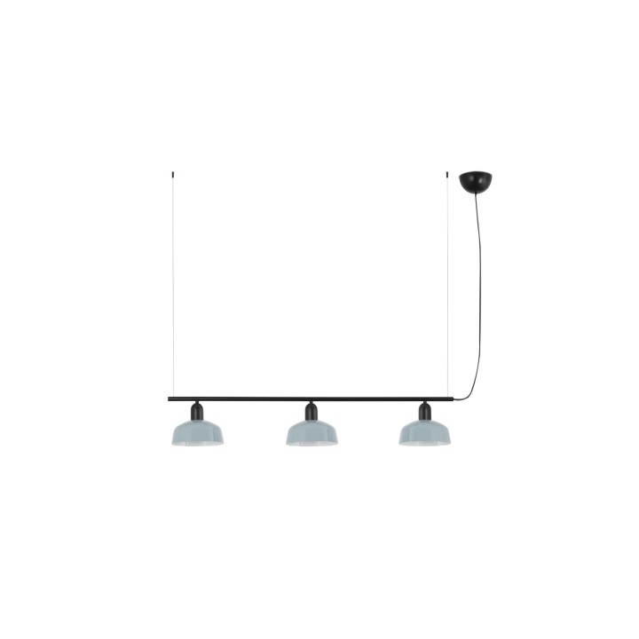 Faro TATAWIN S metal 3L Colgante azul grisáceo