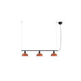 Faro TATAWIN S metal 3L Colgante naranja rojizo