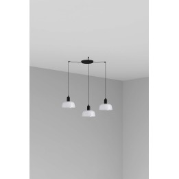 Faro TATAWIN S metal 3L Colgante blanca