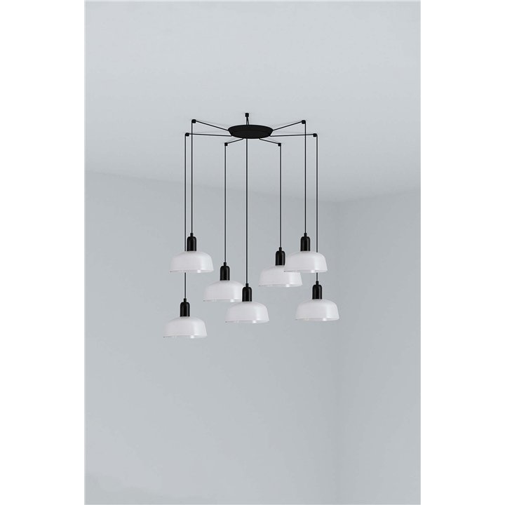 Faro TATAWIN S metal 7L Colgante blanca