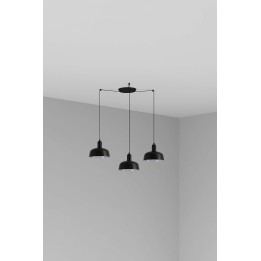 Faro TATAWIN S metal 3L Colgante negra