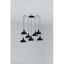 Faro TATAWIN S metal 7L Colgante negra